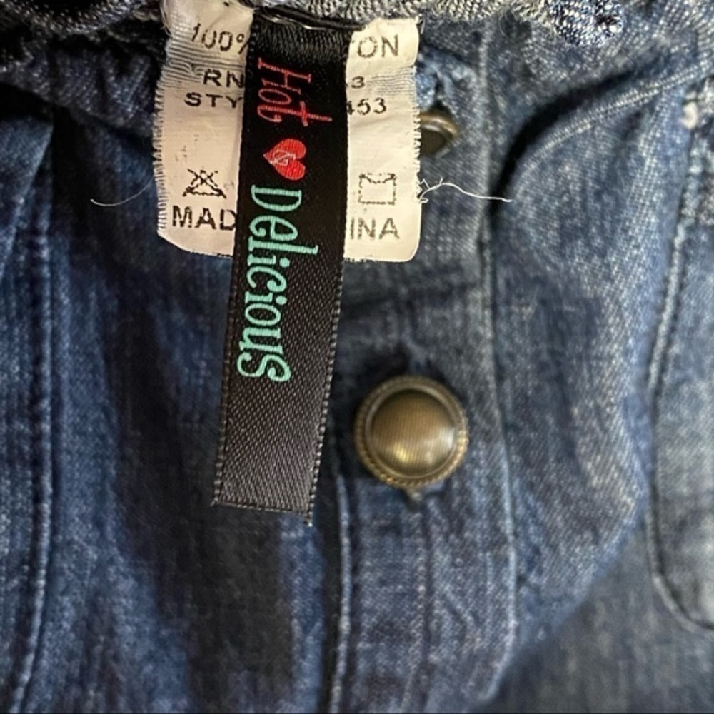 HOT & DELICIOUS Blue Jean Halter Top Jumps… - Picture 3 of 9